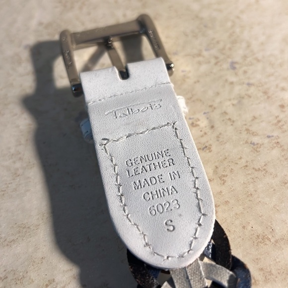 Talbots Genuine Leather Braided Belt size Small - Picture 4 of 5